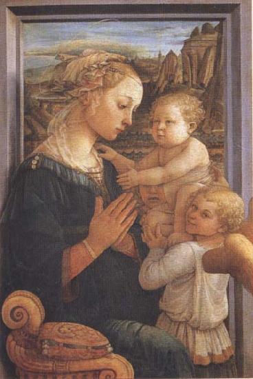 Sandro Botticelli Filippo Lippi,Madonna with Child and Angels or Uffizi Madonna Spain oil painting art